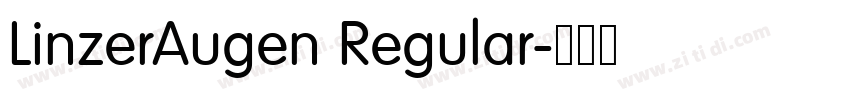 LinzerAugen Regular字体转换